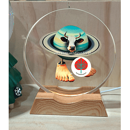 Lámpara tralalero tralala Saturna saturnita la vaca