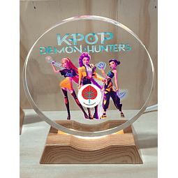 Lámpara Kpop demon hunter, las gerreras