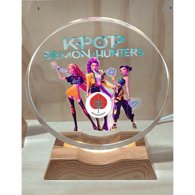 Lámpara Kpop demon hunter, las gerreras