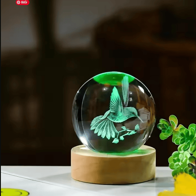 Lámparas, Esferas de cristal 8cm - Colibrie RGB