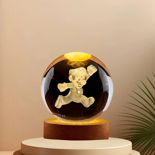 Lámparas, Esferas de cristal - Mario Bros -8cm