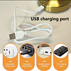 2xLámparas metal DORADO de tocador, velador, mesa, arrimo. Recargable con usb CYBER