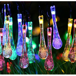 2xLuz gota multicolor solar lágrima - CYBER