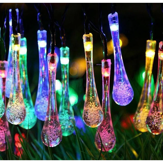 2xLuz gota multicolor solar lágrima - CYBER