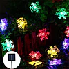 2xGuirnalda copo de nieve multicolor solar- CYBER 