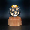 Lámparas, Esferas de cristal GIRATORIA- BALON pelota FÚTBOL