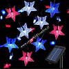 Guirnalda solar tricolor fiestas patrias 10mt 100led dieciocho septiembre
