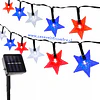 Guirnalda solar tricolor fiestas patrias 20mt 200led dieciocho septiembre