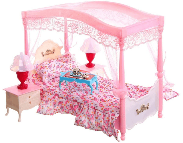 Set Dormitorio Muñeca cama Dosel