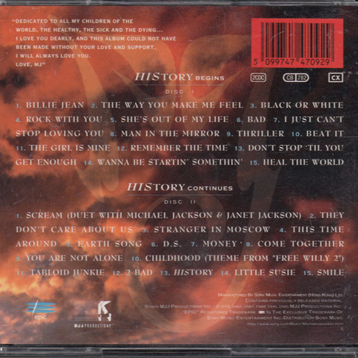 Michael Jackson – HIStory - Past, Present And Future - Book I 2