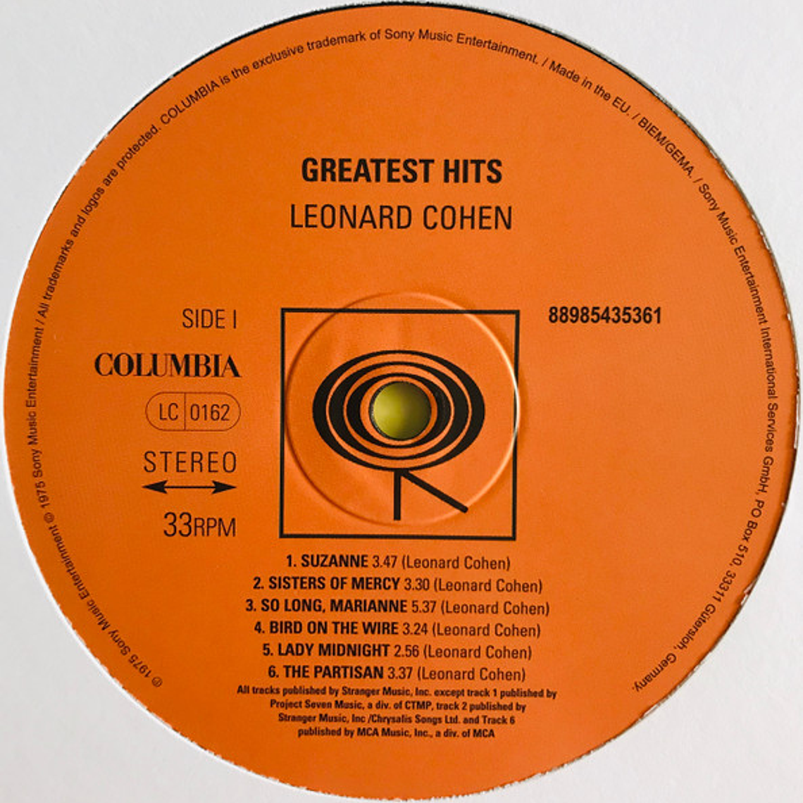 Leonard Cohen – Greatest Hits 4