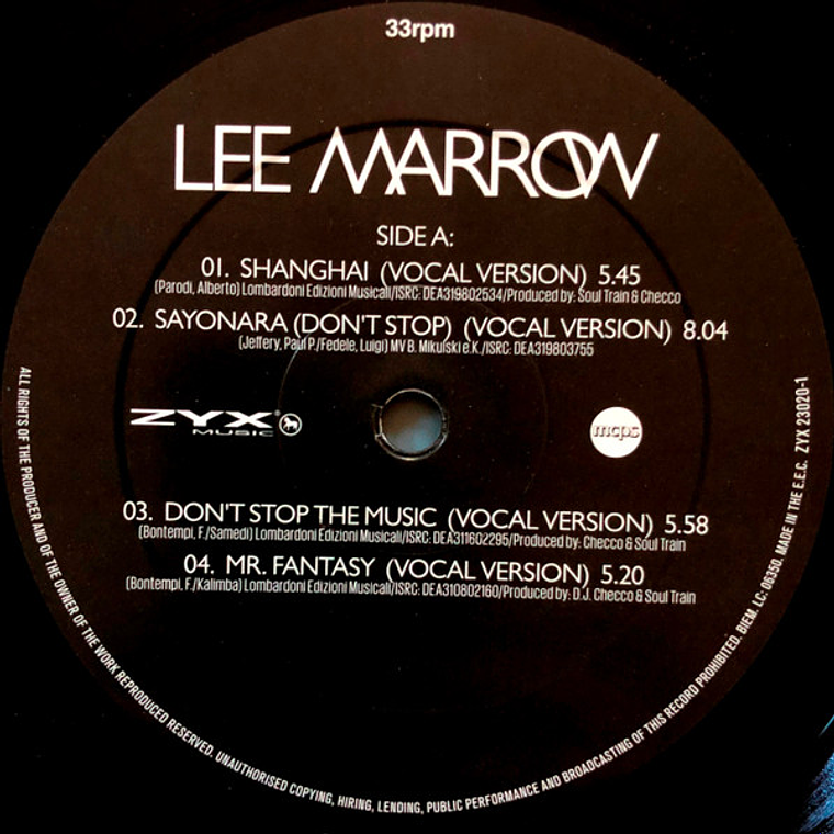 Lee Marrow – Greatest Hits & Remixes 3