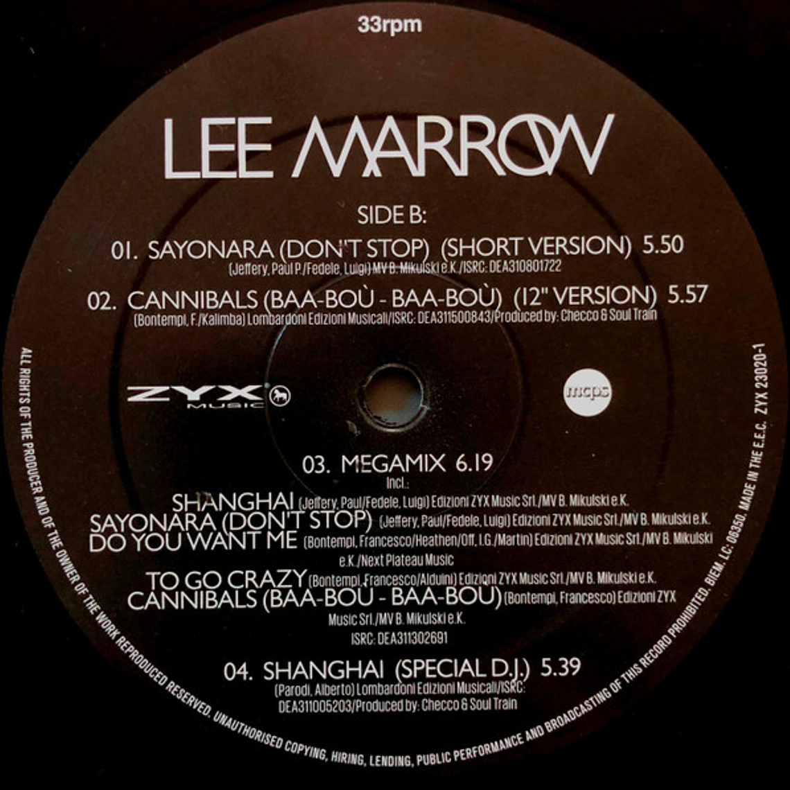 Lee Marrow – Greatest Hits & Remixes 4