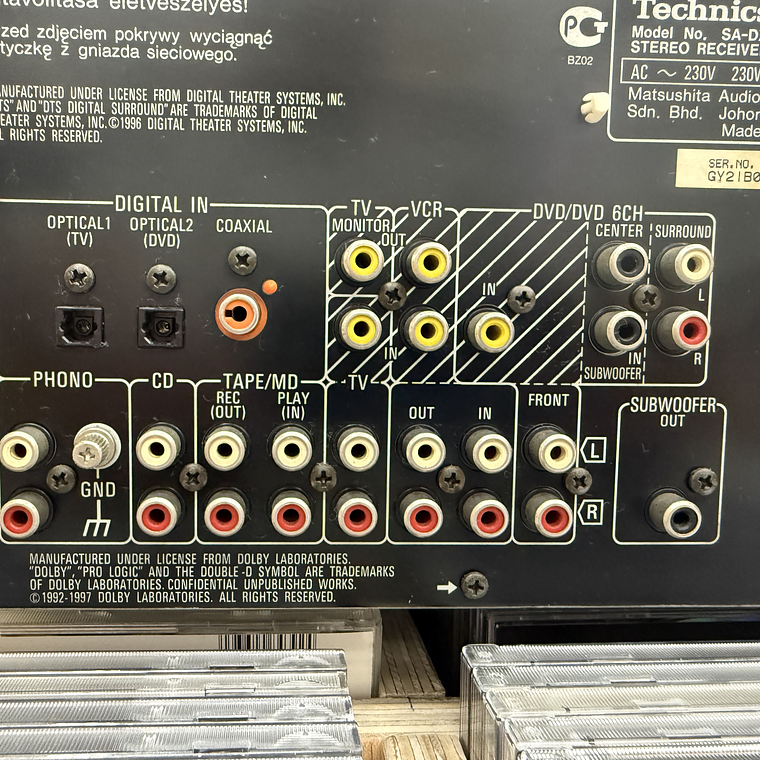 AMPLIFICADOR /  TECHNICS AV CONTROL RECEIVER  SA-DX950 2