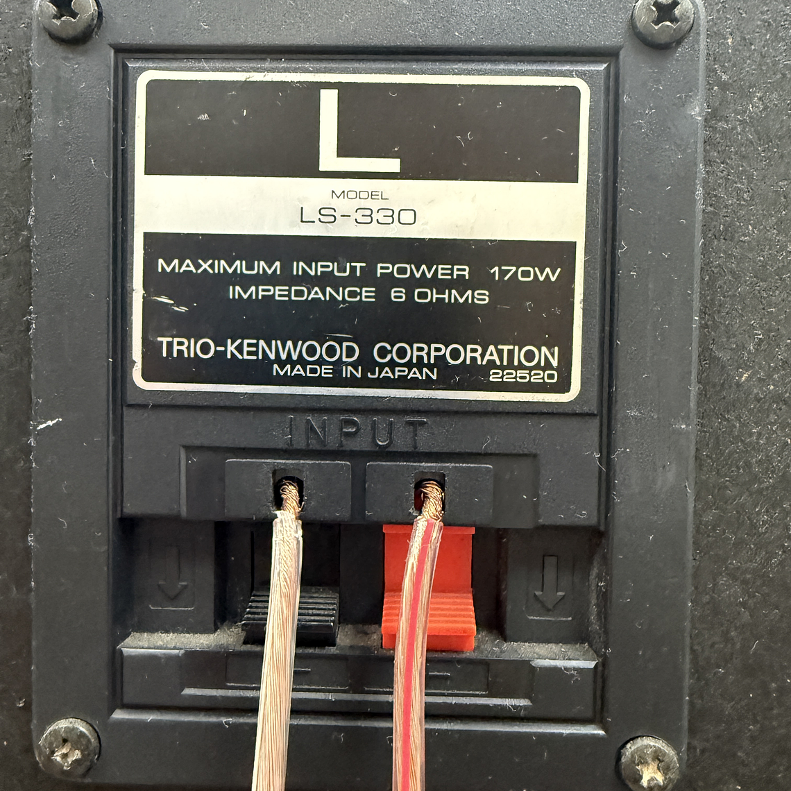 PARLANTES / KENWOOD LS 330 MADE IN  3