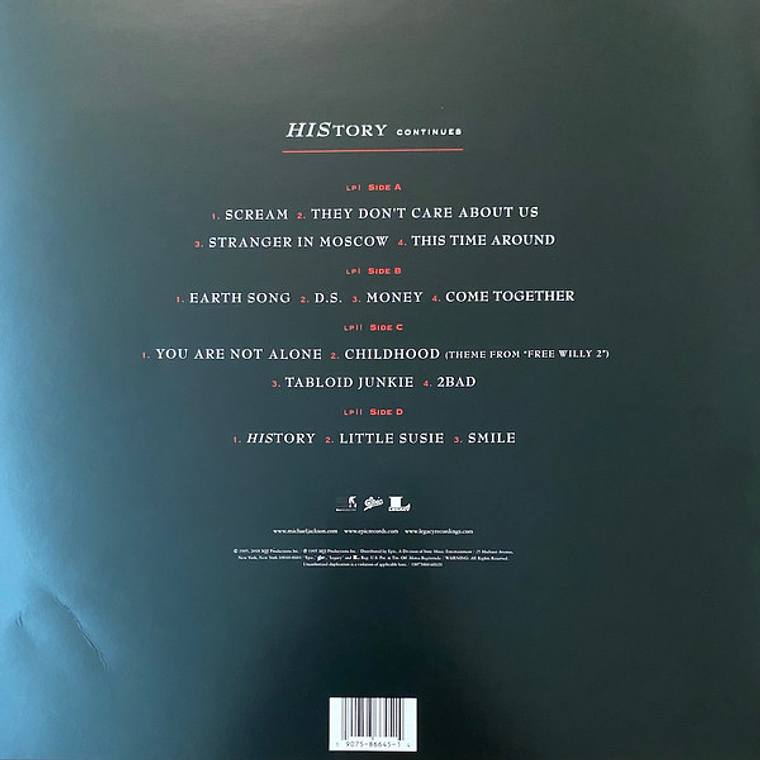 Michael Jackson – HIStory Continues 2