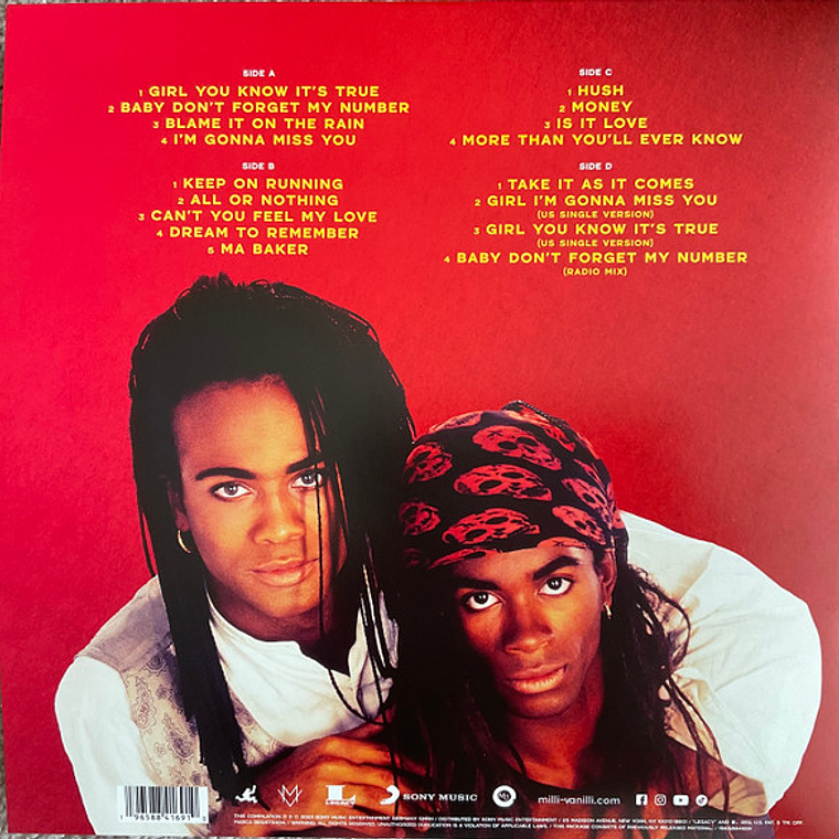 Milli Vanilli – The Best Of Milli Vanilli (35th Anniversary) 2
