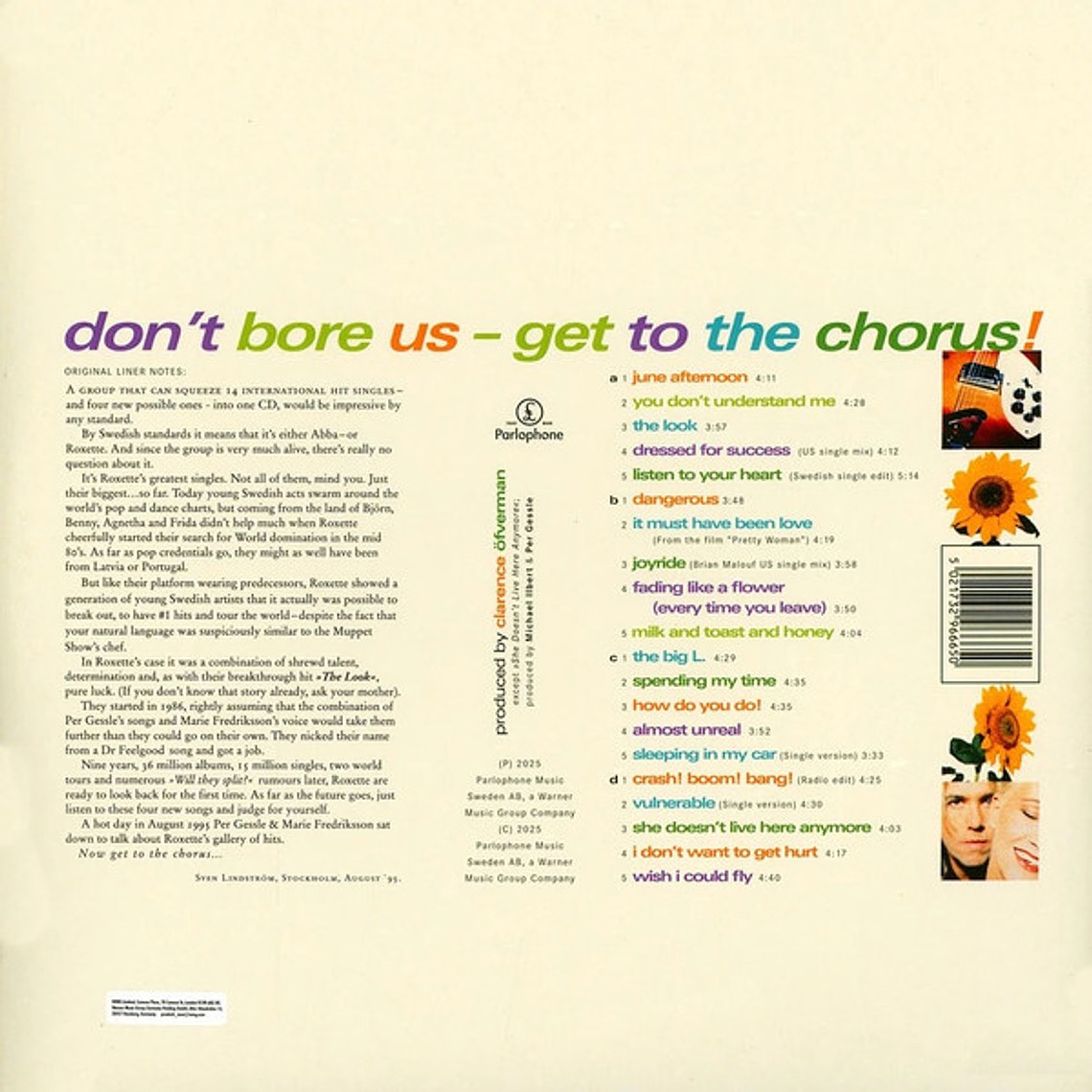 Roxette – Don't Bore Us - Get To The Chorus! (Roxette's Greatest Hits) 2