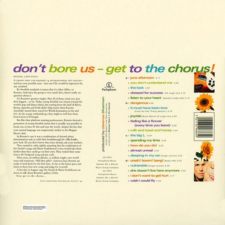Roxette – Don't Bore Us - Get To The Chorus! (Roxette's Greatest Hits) 2