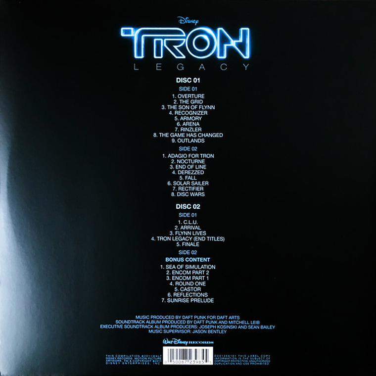 TRON: Legacy (Vinyl Edition Motion Picture Soundtrack) 2