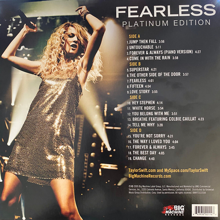 Taylor Swift – Fearless (Platinum Edition) 2