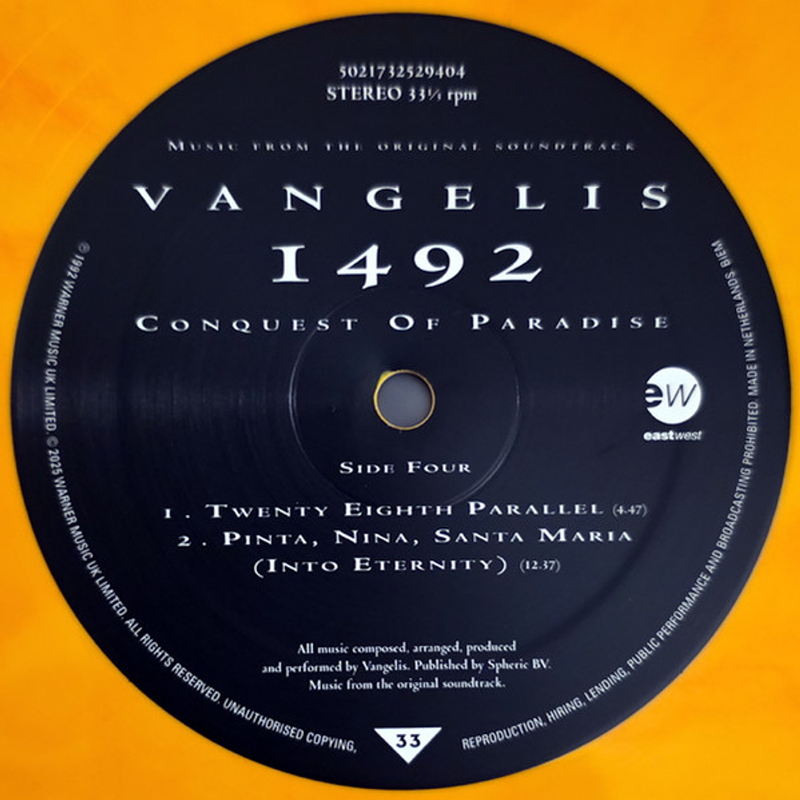 Vangelis – 1492 - Conquest Of Paradise (Music From The Original Soundtrack) 4