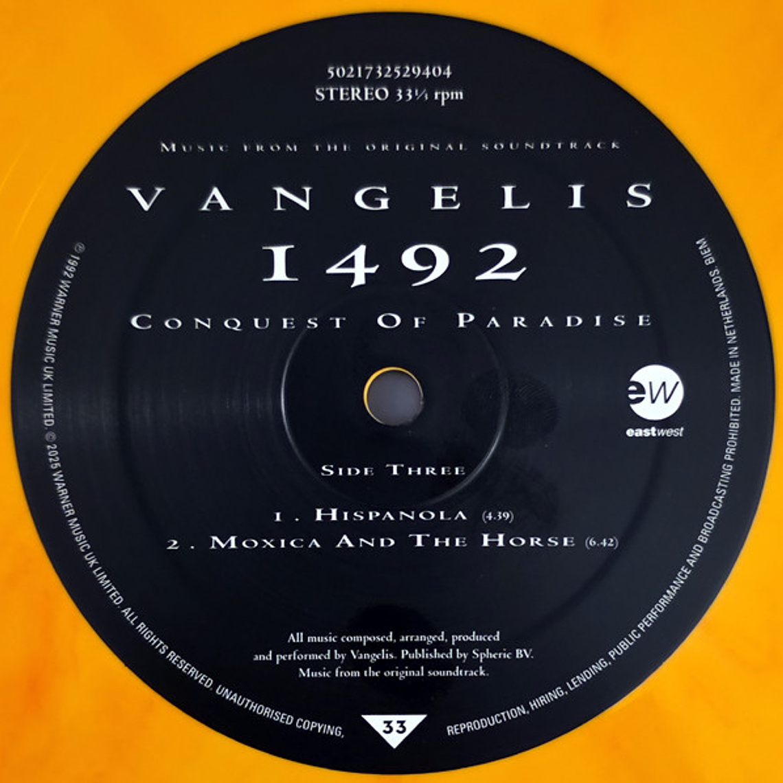 Vangelis – 1492 - Conquest Of Paradise (Music From The Original Soundtrack) 6