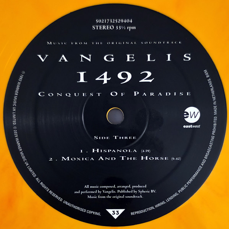 Vangelis – 1492 - Conquest Of Paradise (Music From The Original Soundtrack) 6
