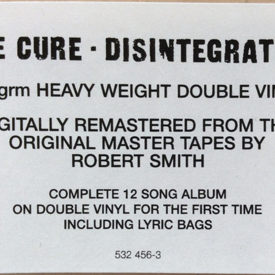 The Cure – Disintegration 3