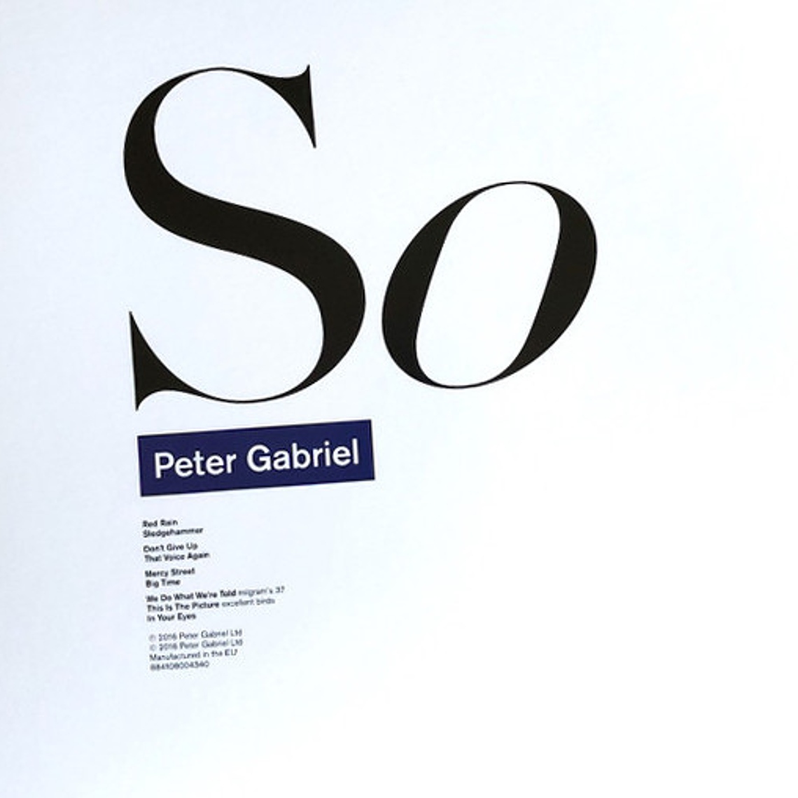 Peter Gabriel – So 2