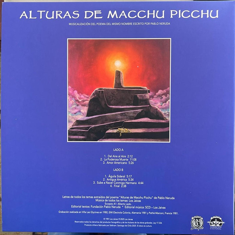Los Jaivas – Alturas De Macchu Picchu 2