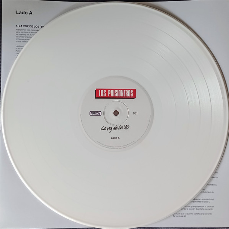 Los Prisioneros – La Voz De Los '80 - Vinilo Color Blanco 3