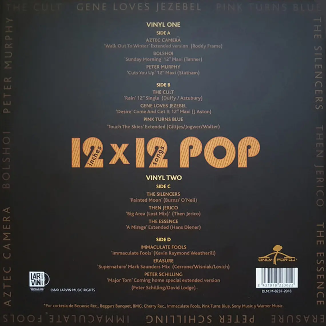 Various – 12 Inches X 12 Songs Pop Vol. 1 2
