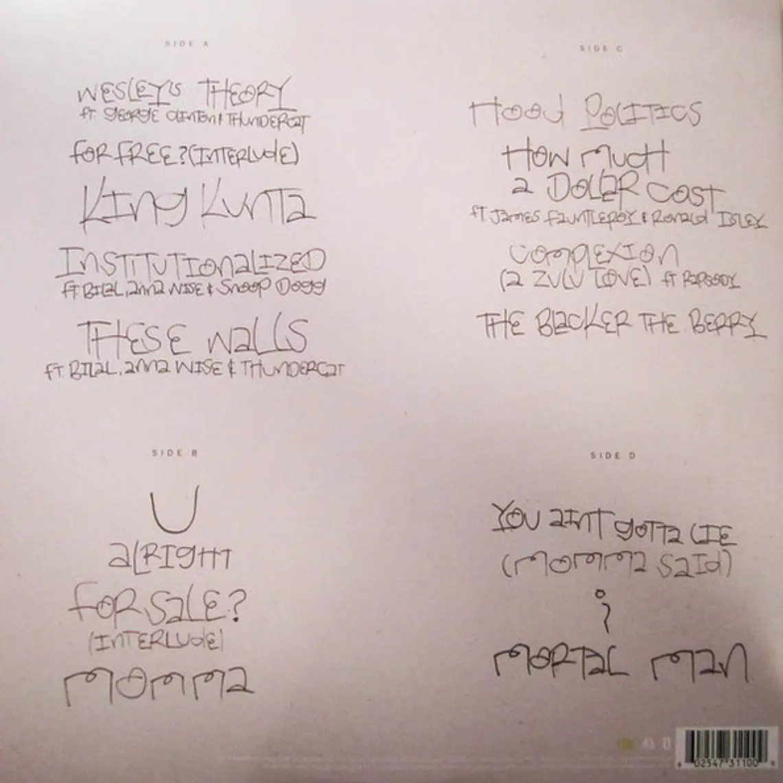 Kendrick Lamar – To Pimp A Butterfly 2