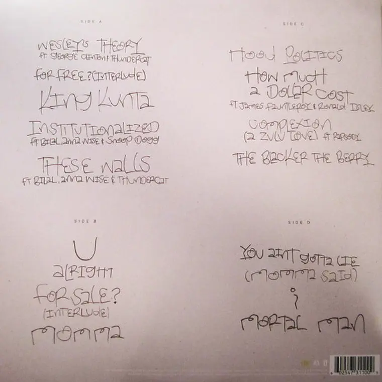 Kendrick Lamar – To Pimp A Butterfly 2