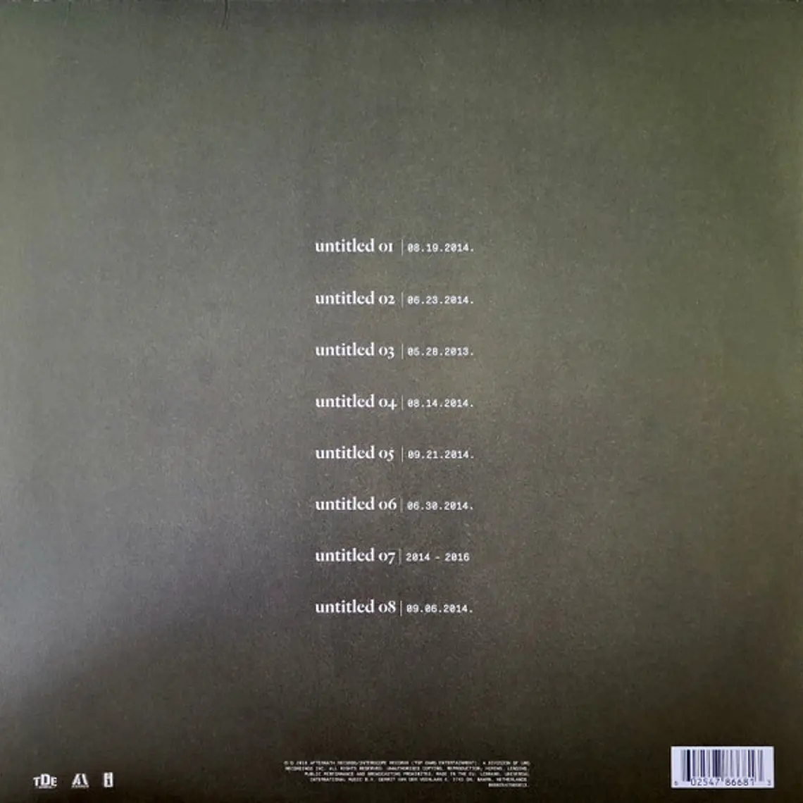 Kendrick Lamar – Untitled Unmastered. 2