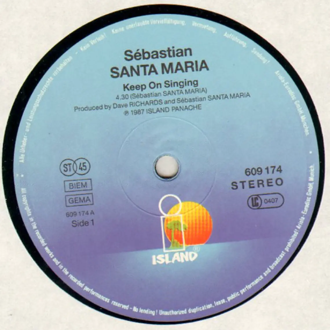 Sébastian Santa Maria* – Keep On Singing. EXTENDED VERSION  3