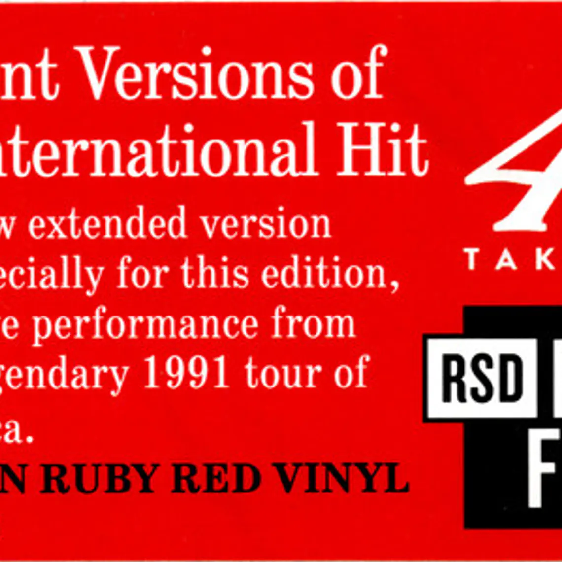 a-ha – Take On Me. EDIC RSD   BLACK FRIDAY.  LIMITADA DE COLOR  2