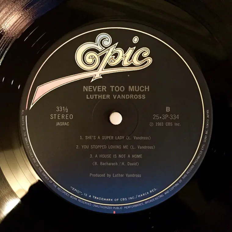 Luther Vandross – Never Too Much. EDICION JAPON CON OBI  3