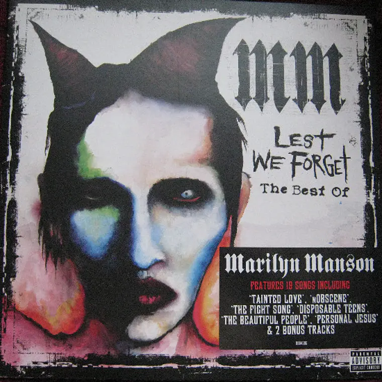 Marilyn Manson ‎– Lest We Forget - The Best Of & PRIMERA EDICION  UK 2004 1