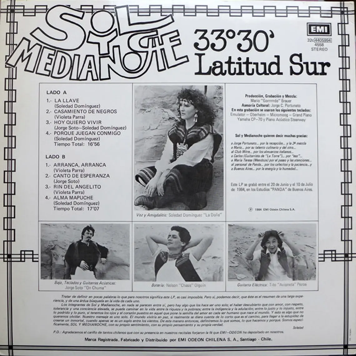 Sol Y Medianoche – 33°30' Latitud Sur / EDICION ARGENTINA DE COLECCION 2