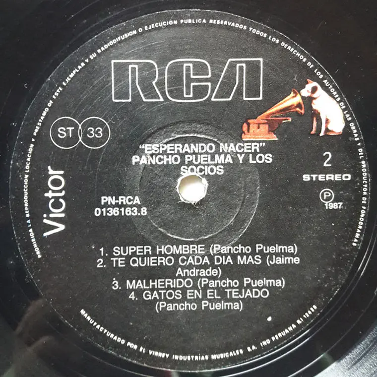 Pancho Puelma & Los Socios – Esperando Nacer / EDICION DEL AÑO / NO EXISTE RE 3