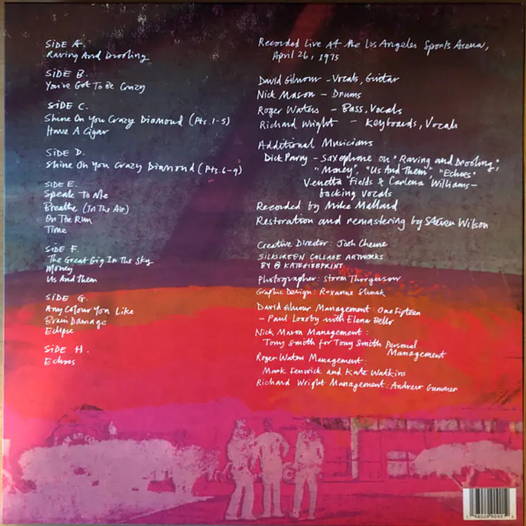 Pink Floyd – Live From The Los Angeles Sports Arena, April 26th , 1975. BOX EDICION LIMITADA RSD 3