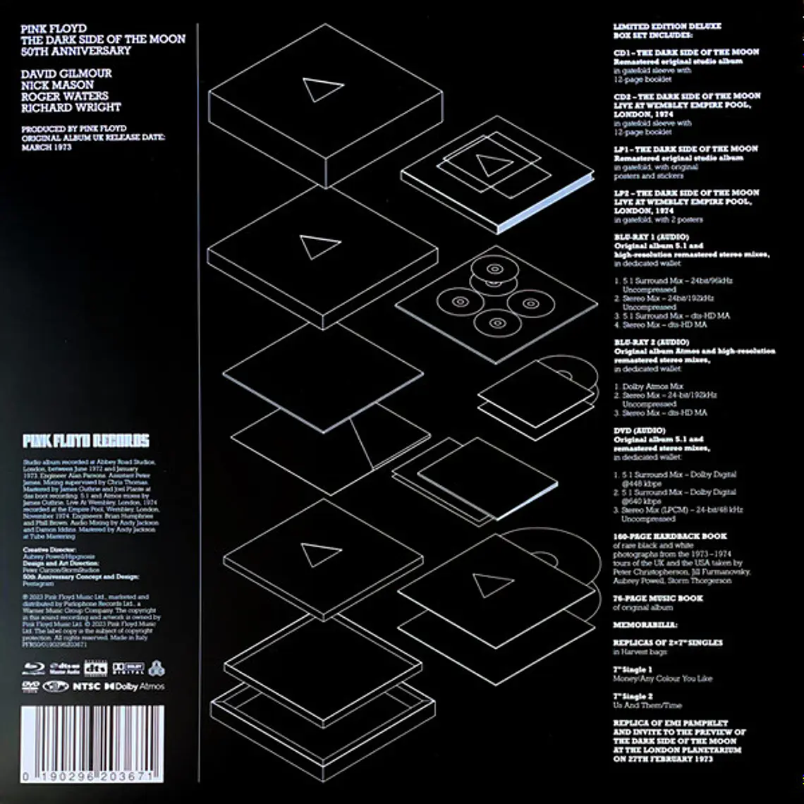 Pink Floyd – The Dark Side Of The Moon - 50 Years.  BOX DELUXE  2