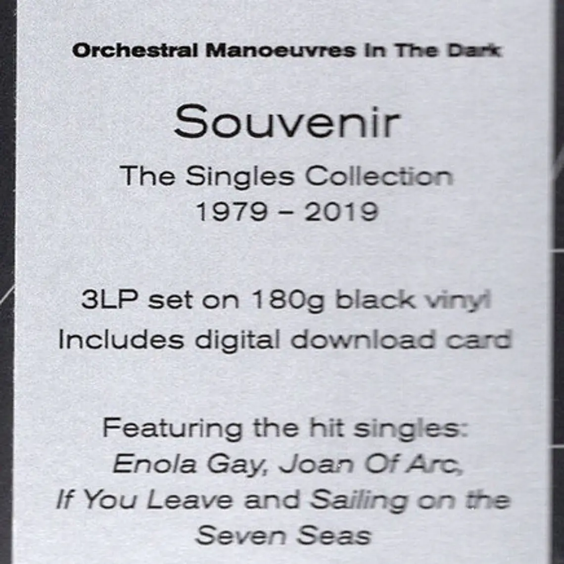 Orchestral Manoeuvres In The Dark – Souvenir 2