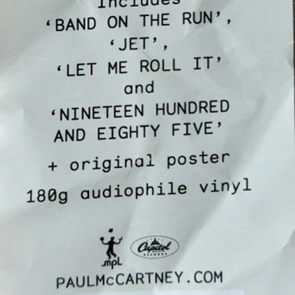 Paul McCartney & Wings – Band On The Run 3