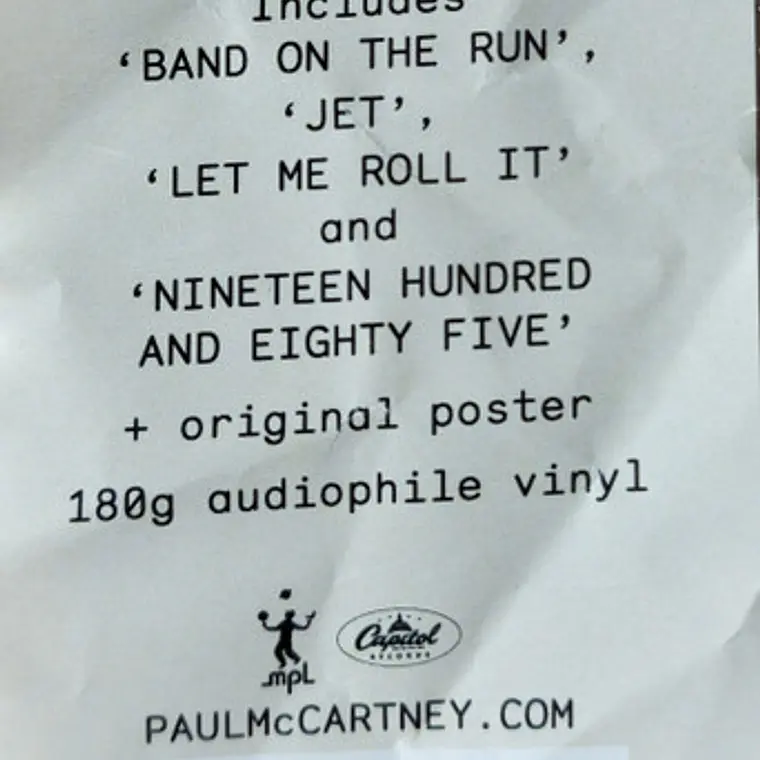 Paul McCartney & Wings – Band On The Run 3
