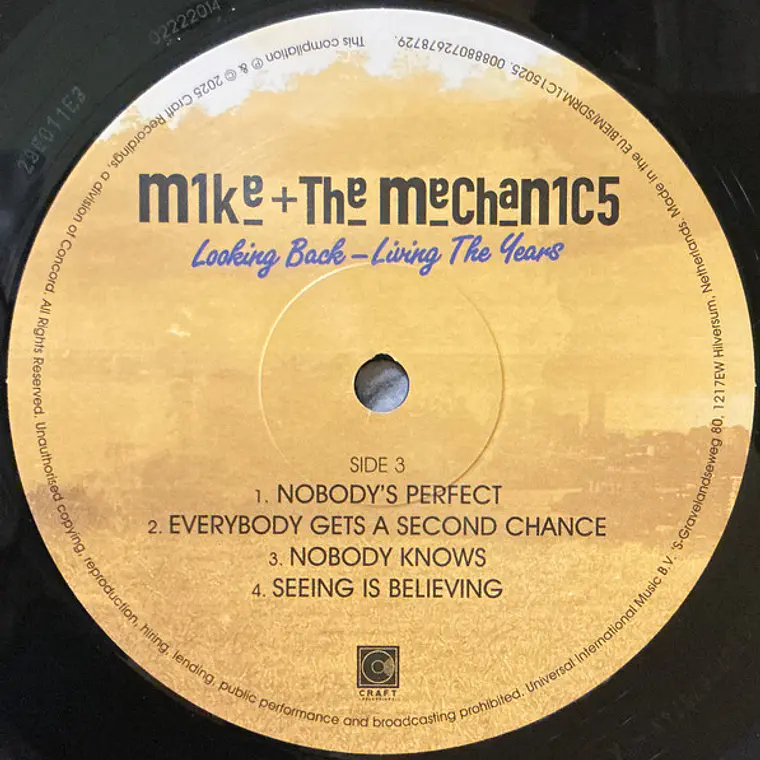 Mike + The Mechanics* – Looking Back - Living The Years 3