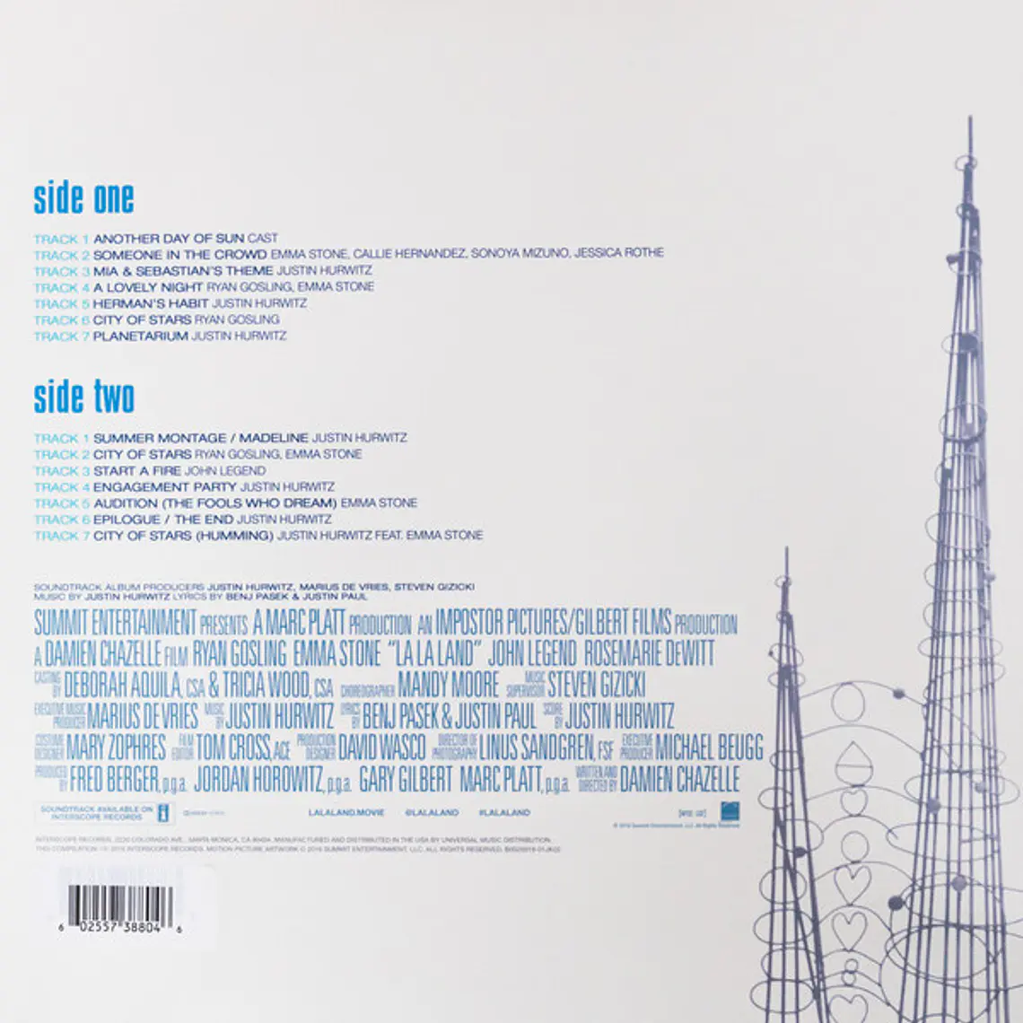  La La Land (Original Motion Picture Soundtrack) Justin Hurwitz  2