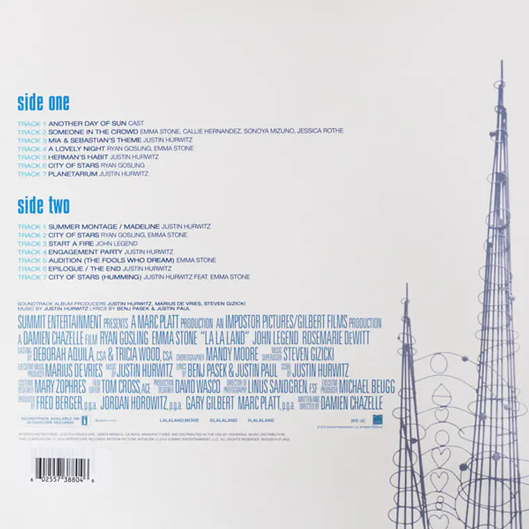  La La Land (Original Motion Picture Soundtrack) Justin Hurwitz  2